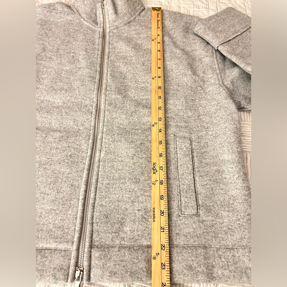 Madewell Gray Bomber Jacket - Picture 6 of 11